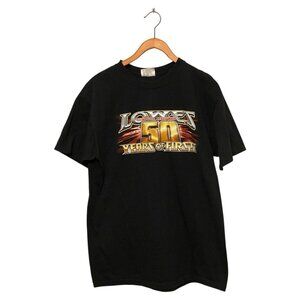 Lowes Motor Speedway Black S/S T-Shirt Men's L 50 Years Charlotte Nascar 2009